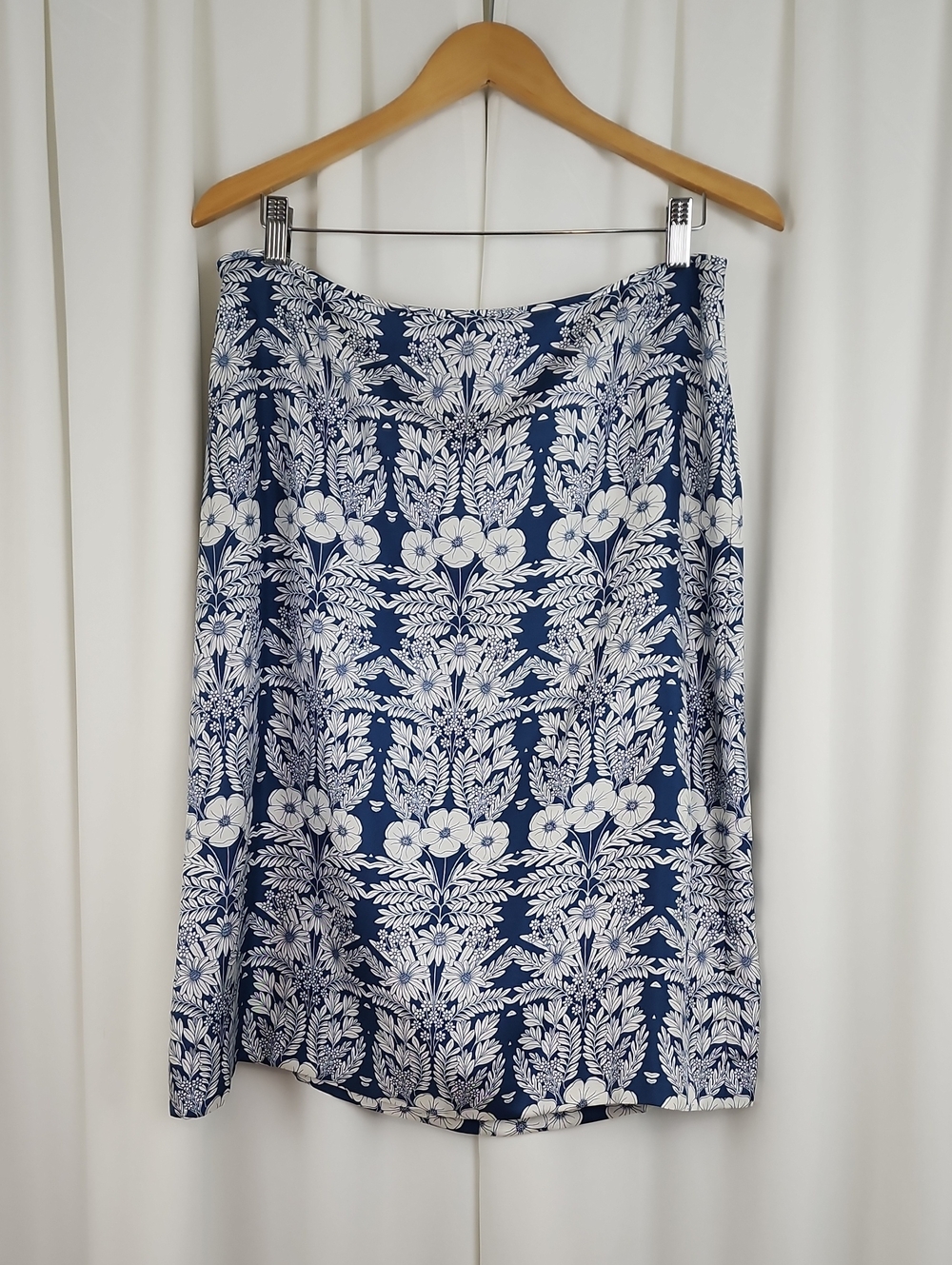 J.Crew X Abigail Borg Silk Slip Skirt Anemone Slate Size 12